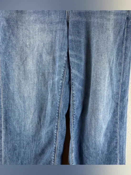 American Eagle Dreamy Drape Stretch Super High-Waisted Baggy Wide-Leg Jeans - Picture 7 of 15